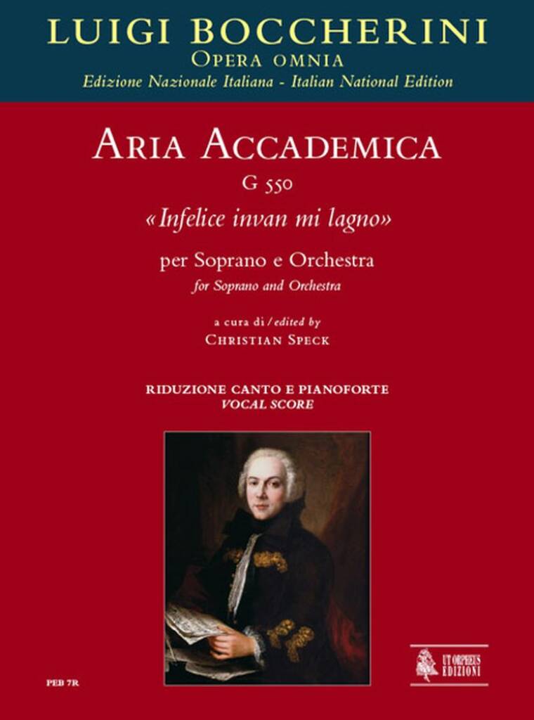Aria accademica G 550 Infelice invan mi lagno